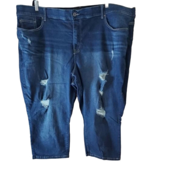 Torrid Premium Plus Size Distressed Skinny Jeans Size 30 - Picture 4 of 5